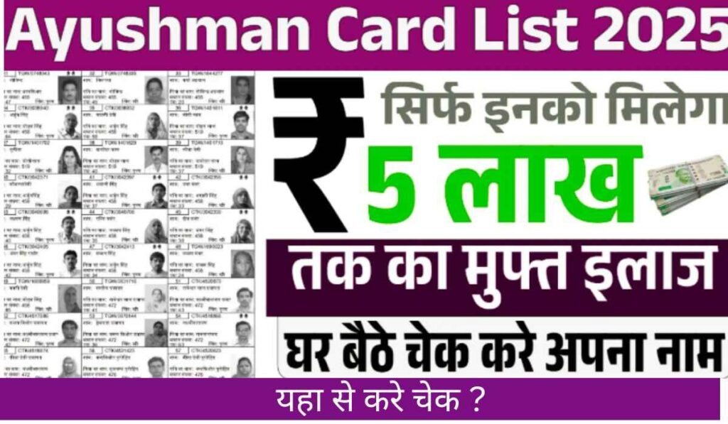 Ayushman card Gramin Beneficiary List : 5 लाख रुपए की नई ग्रामीण लिस्ट जारी 1 Ayushman card Gramin Beneficiary List